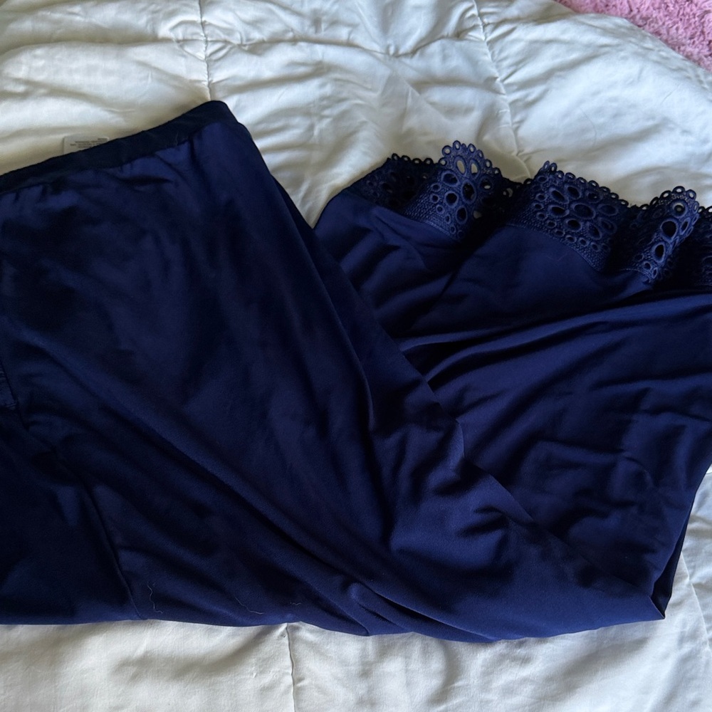 Susan Graver Midnight Blue Lace Chemise